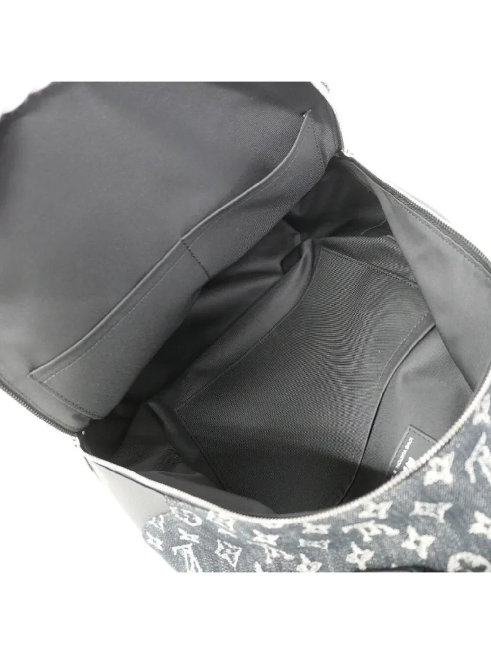 Louis Vuitton Backpack Monogram Denim Multi Pocket Black NIGO Collaboration